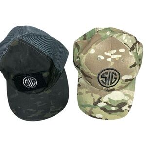 SIG Sig saucer men’s hats two adjustable base ball style caps camo hats men’s